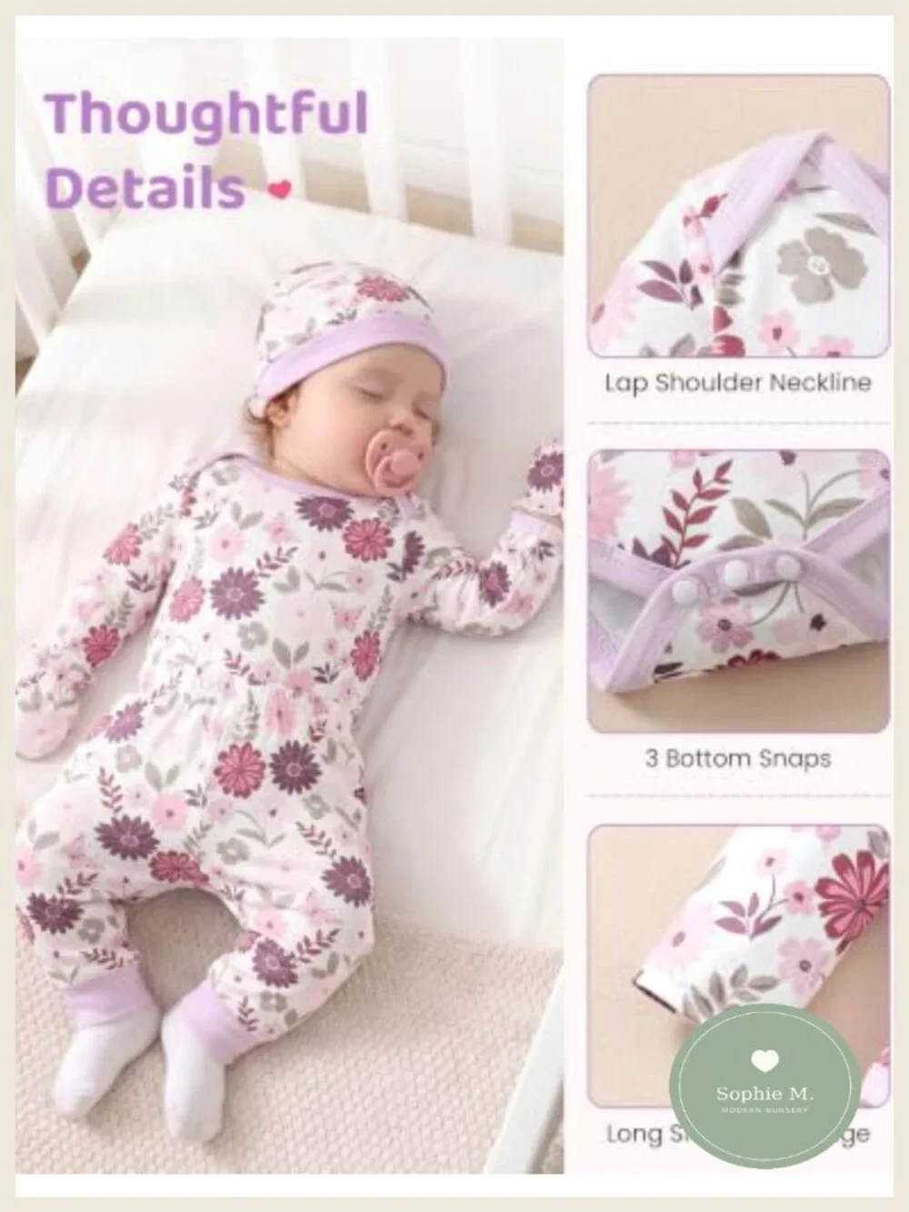Baby Girl 20 Piece Layette Outfit Set Bodysuits Pants Hats Mittens Preemie